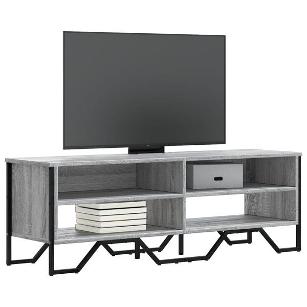 vidaXL TV-Schrank Grau Sonoma 122x34x41 cm Holzwerkstoff, 848572