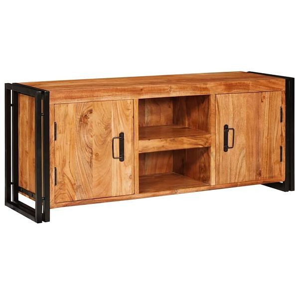 vidaXL TV-Schrank Braun 120 x 30 x 50 cm Akazie Massivholz, 4104752