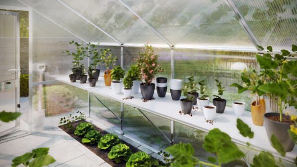 KGT Tischgestell Rhodo III, pressblank, 2.27 x 0.63 x 0.05 m, 18322000