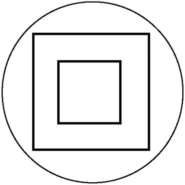 Stein HGS Elektrokennzeichnung/Betriebsmittelkennzeichnung, Schutzisoliert (Schutzklasse II), 16 mm / 40er-Bogen, 30.1596