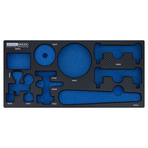 Stahlmaxx 1/3 Schaumstoffeinlage wie VAG für Motorcode AUK, BAR und weitere, XXL-999124S