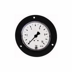 Wika Standardmanometer mit Frontring Stahlblech schwarz, Anschluss hinten, zentrisch, 101884