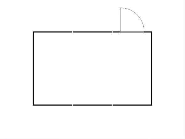 FLADAFI Materialcontainer-Kombination MC 1460, verzinkt, zerlegt, Holzfußboden, mit Einflügeltür auf der 6 m Seite, F14600104-F911
