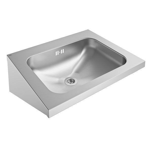 KWC Einzelwaschtisch, ANIMA, Edelstahl, 500x200x402 mm, ohne Hahnlauf, mit Überlauf, 2030000154