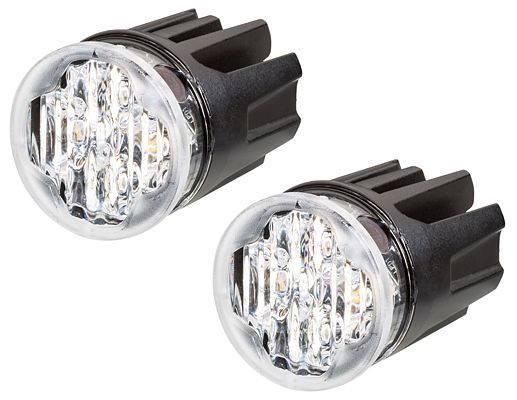 HELLA LED-Blitz-Kennleuchte, BST-Round, 12/24V, blau, Einbau, Kabel: 1850mm, Anbau, Set, 2XD 014 564-101