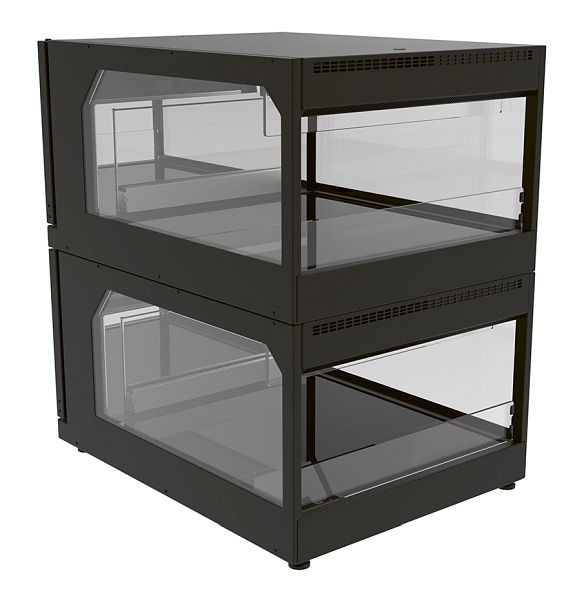 IDEAL AKE Wärmevitrine HOT VARIO 2 BL, 2 Drehtüren, 484535701