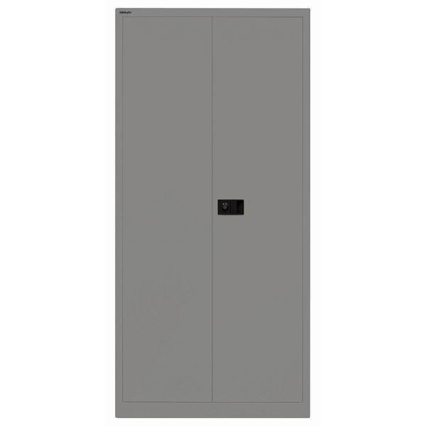Bisley Flügeltürenschrank UNIVERSAL, 4 Fachböden für 5 Ordnerhöhen, Breite 914 mm, Tiefe 400, 649 slate, Belastbarkeit: 80kg je Fachboden, E782A04G649