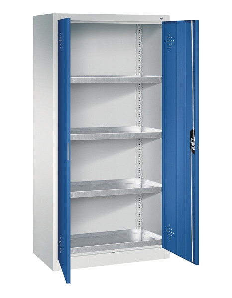 C+P Umweltschrank Acurado, H1950xB930xT500mm, 7035/5010, 8921-315 S10433