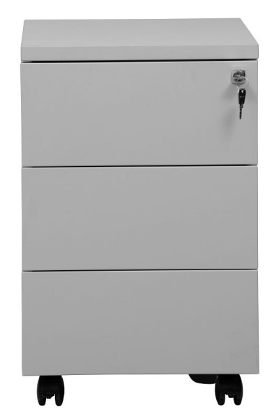 Gürkan Container, 60 x 40 x 62 cm, Lichtgrau, Grau, 3 Schubladen, MPS/P.3, 100571