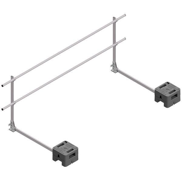 HYMER HYGHTS Geländersystem, Standard, EN 13374 A, mit langem Ausleger, 3 Laufmeter, 30511403