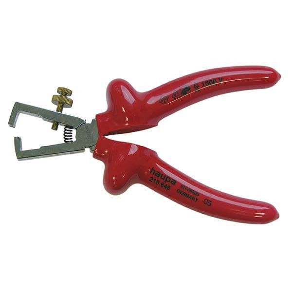 Haupa VDE-Abisolierzange 160 mm, 1-Komponenten, 210648, 4011923022129