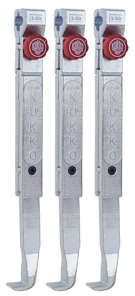 KUKKO 3 Abzughaken (Satz), Hakenlänge: 300 mm, Länge in mm: 355, 2-302-S