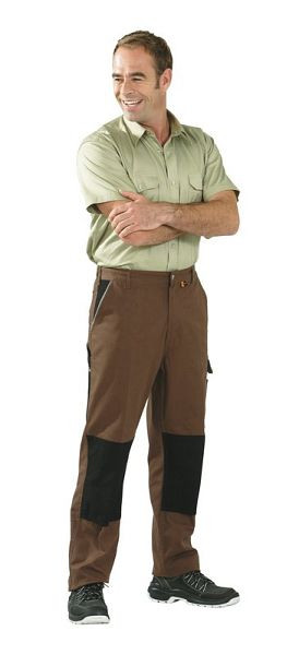 Planam Canvas 320 Bundhose, braun/schwarz, Größe 44, 2126044