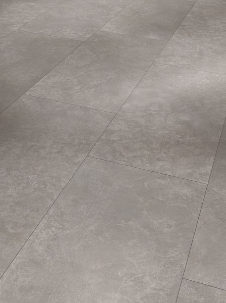 Parador Laminat Trendtime 5 Beton Ornament dunkelgrau Steinstruktur 4-seitige V-Fuge, VE: 5 Stück, 1743599