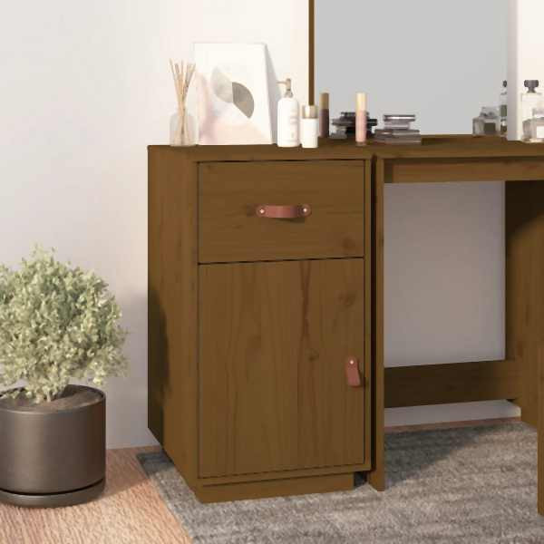 vidaXL Schreibtisch-Schrank Honigbraun 40x50x75 cm Massivholz Kiefer, 820100