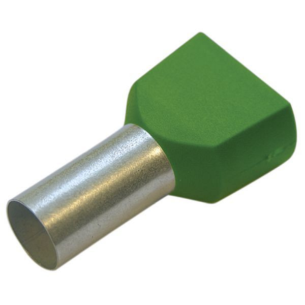 Haupa Twin-Aderendhülse 16 mm²/16 mm grün, VE: 50 Stück, 273368