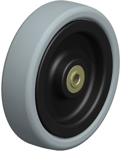 Blickle VPA 126/8K Rad aus Vollgummi, Grau, 105122