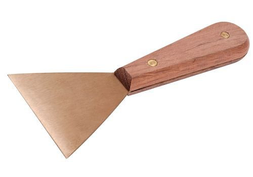 DENIOS Schaberspachtel, 78 mm, Kupfer-Beryllium, funkenfrei, für Ex-Zonen, 265040