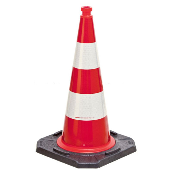 Stein HGS Leitkegel, BASt-geprüft nach TL-Leitkegel, nach DIN EN 13422, 500 mm / RA2 (Hochreflexfolie) / 2,5 kg, BASt-Prüf-Nr.: B V4-06/2012, 18801