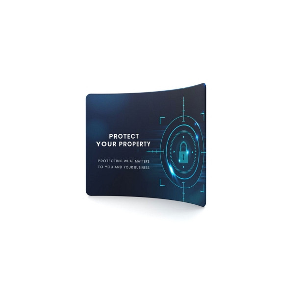 Showdown Displays Zipper-Wall Curved 300x230cm, ZWCE300-230