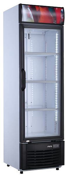 SARO 437 1012 Getränkekühlschrank mit Glastür schwarz Modell GTK 360 Gastro 