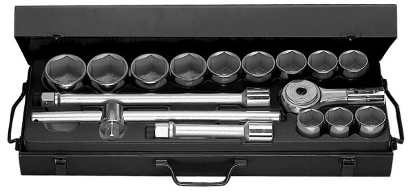 Facom Steckschlüssel 3/4" 6-Kant, Set 16-teilig, K.433E
