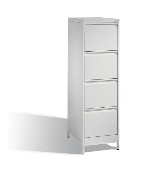 C+P Hängeregistraturschrank Acurado, H1357xB433xT590mm, Farbe: Lichtgrau, Griffleiste, 12434-311 S10111