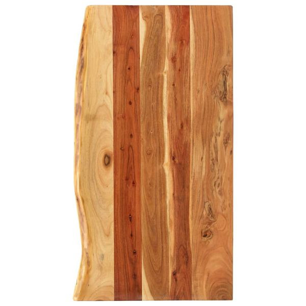 vidaXL Badezimmer-Waschtischplatte Massivholz Akazie 100x52x2,5 cm, 286321