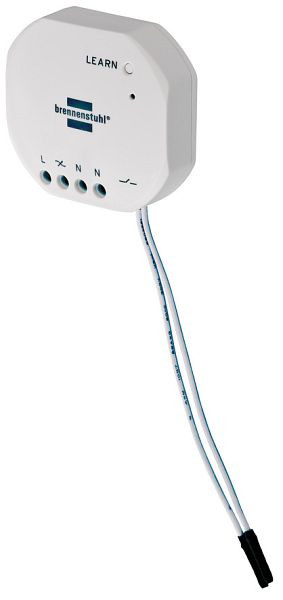 Brennenstuhl BrematicPRO Smart Home Unterputz-Lichtschalter mit Schalteranbindung (Unterputz-Funkschalter steuerbar über App), 1294710
