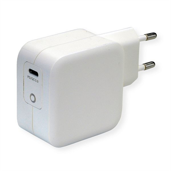ROLINE USB Charger mit Euro-Stecker, 1x USB Typ C, PD, 61W, 19.11.1018