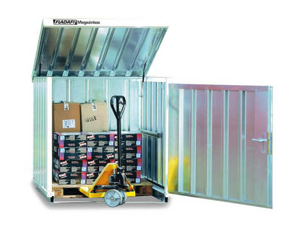 FLADAFI Magazinbox MB 4, verzinkt, montiert, ohne Boden, 1.420 x 1.490 x 1.470 mm, F2604