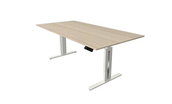 Kerkmann Sitz-/Stehtisch Move 3 fresh, B 2000 x T 1000 mm, elektrisch höhenverstellbar von 720-1200 mm, Ahorn, 10185650