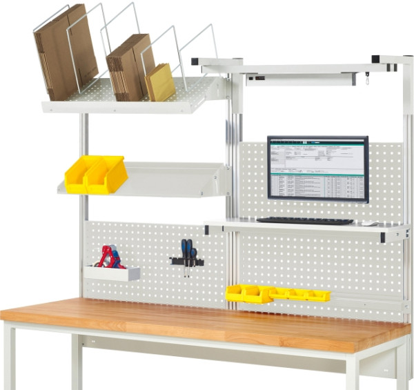 RAU System-Aufbau - Komplettset 06, für Produktbreite 2000 mm, RAL7035/RAL7035, EE-BW-KS-06-2000.12