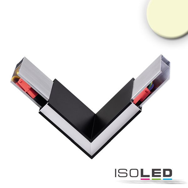 ISOLED Eckverbinder 90° prismatisch für Hängeleuchte Linear Up+Down, 3W, schwarz, warmweiß, 114037