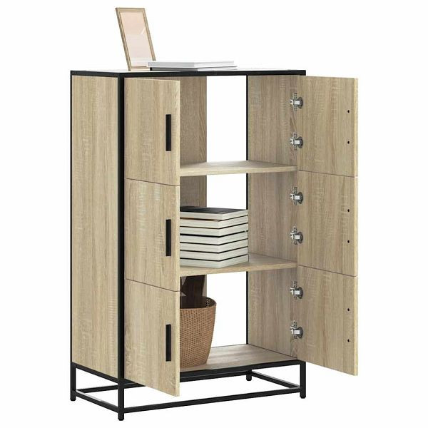 vidaXL Highboard Sonoma-Eiche 68x35x106,5 cm Holzwerkstoff Metall, 849070