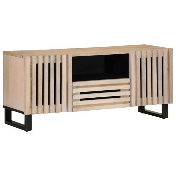 vidaXL TV-Schrank 100x34x46 cm Massivholz Mango, 377507