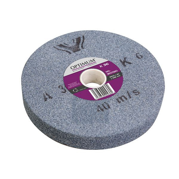 Optimum Normalkorund-Schleifscheibe Ø 200 x 30 Ø 32 mm, K36, 3107210