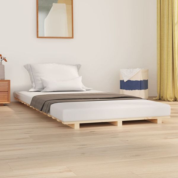 vidaXL Massivholzbett 90x200 cm Kiefer, Top-Qualität, 824548