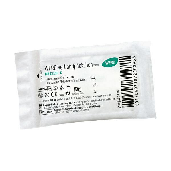 WERO Verbandpäckchen DIN 13151-K, VE: 25 Stück, 120067