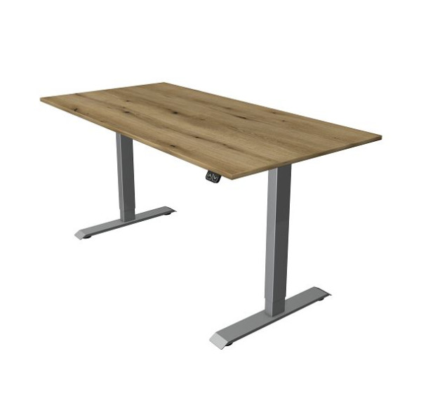Kerkmann Kompakttisch B 1600 x T 800 mm, elektrisch höhenverstellbar von 740-1230 mm, Eiche, 10224955