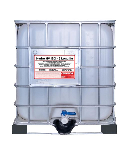 CHEMPIOIL Paraffin-Hydrauliköl 2202 Hydro HV ISO 46 LONGLIFE, VE: 1000 l, CH2202-IBC