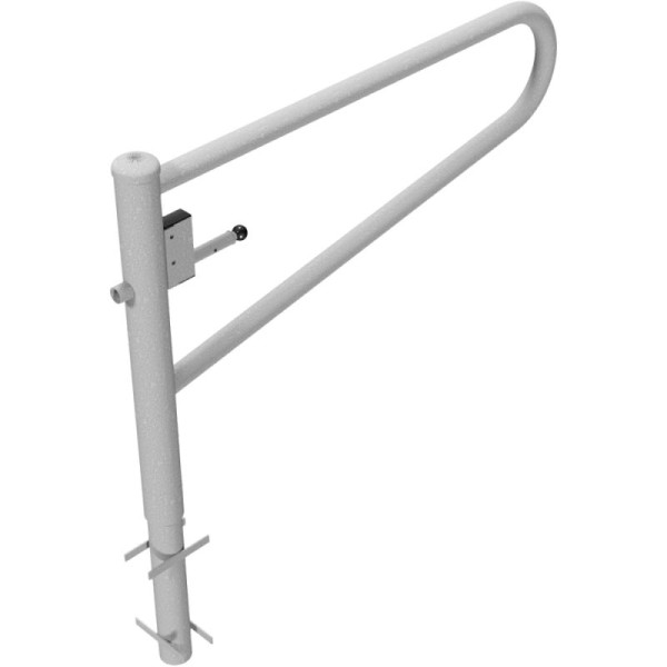 Stein HGS Drehbare Gatterschranke 360°, 1500 mm / ohne Farbe, Dreikantschloss nach DIN 3223, inkl. Dreikantschlüssel, zum Einbetonieren, 413.151f