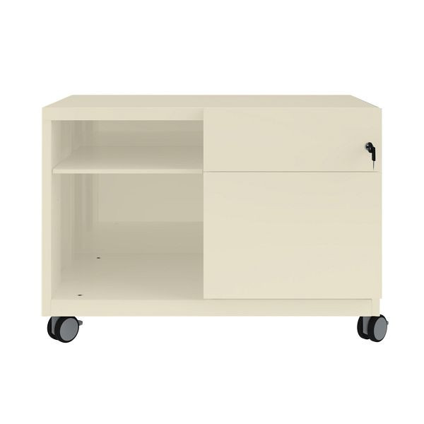 Bisley Caddy Note™, Schubladen und Ziehgriff rechts, 669 hellelfenbein, CADM08RH669