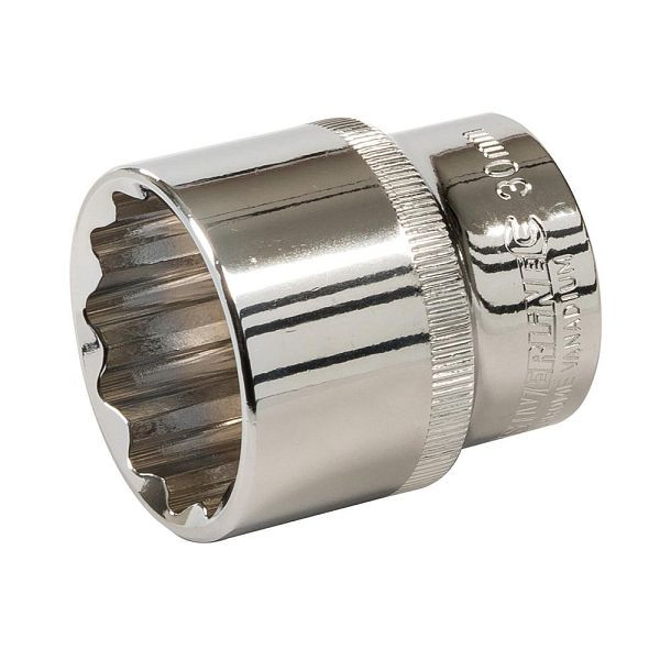 Silverline Doppelsechskant-Steckschlüsseleinsatz, metrisch, 1/2-Zoll-Antrieb, 30 mm, 736697