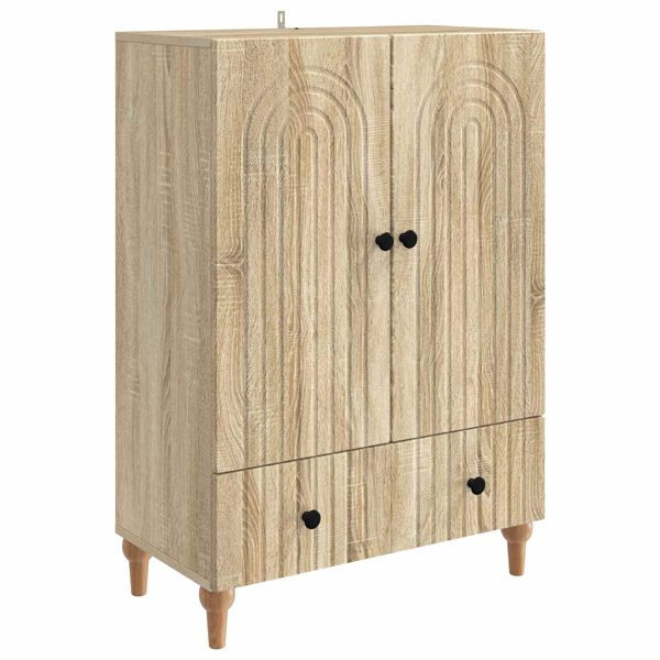 vidaXL Sideboard Sonoma-Eiche 66 x 34,5 x 95 cm Holzwerkstoff, 894207