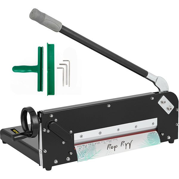 VEVOR 12" Width Manual Stack Paper Trimmer A4 Paper Cutter W/ Clamp & Safe Lock, QZJSG-299A4000001V0
