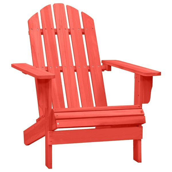 vidaXL Adirondack-Gartenstuhl Massivholz Tanne Rot, 315873