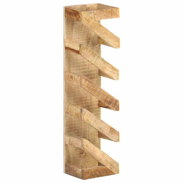 vidaXL Weinregal für 5 Flaschen Mango Massivholz, 321627