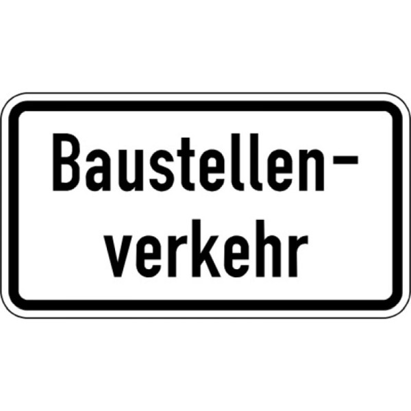 Stein HGS Baustellenverkehr Nr. 1007-38, 600 x 330 mm, Alform, RA2, 1007-38-222