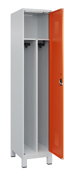 C+P Spind Evolo PLUS, mit Füßen, 1 Abteil, 1950x400x500mm, 7035/2004, Verschluss Zylinderschloss, 049010-12F S10029